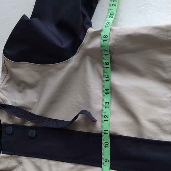 Boden Colorblock Lawrence Long Hooded  Waterproof Raincoat Women's Size 6 - Picture 5 of 12